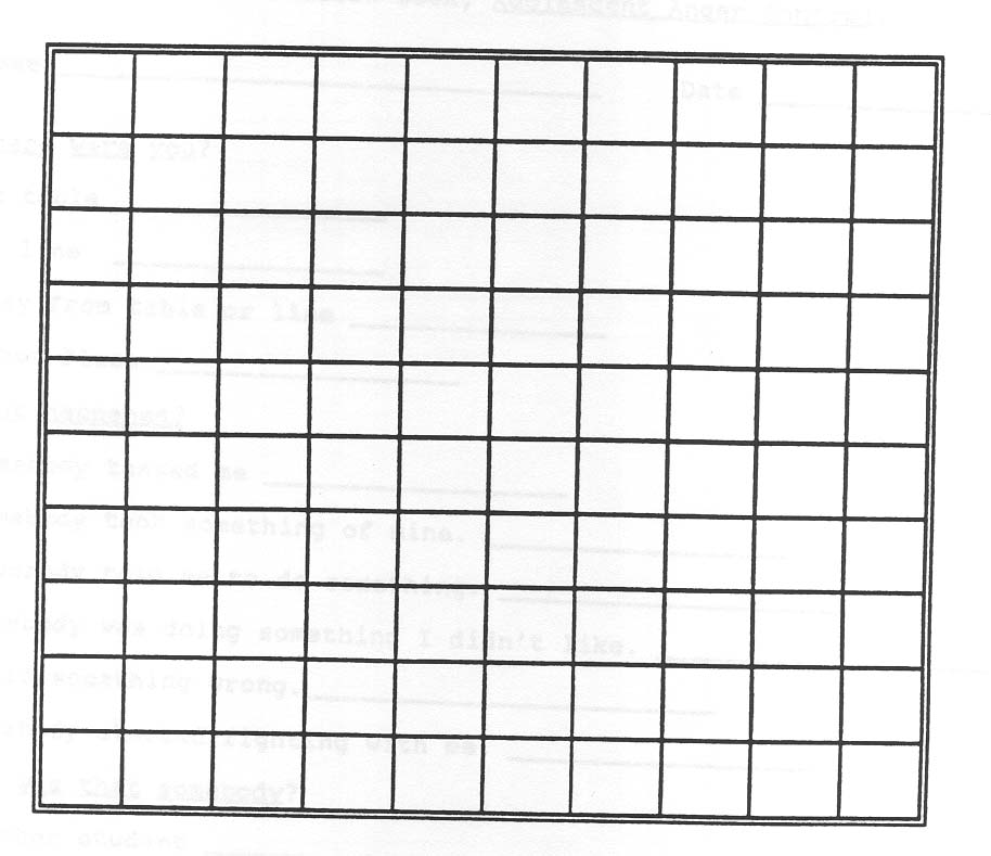 Self Monitoring Charts For Elementary Students